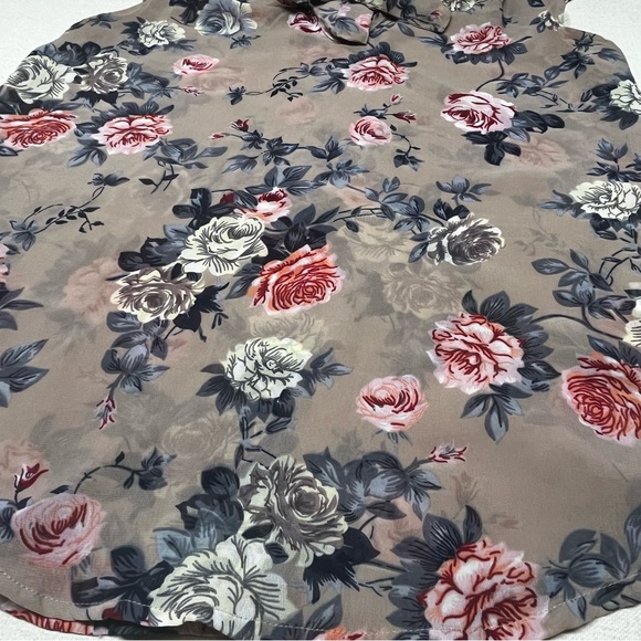 Marisol - Floral Lace Trim Women's Top - Size Small - Picture 11 of 13